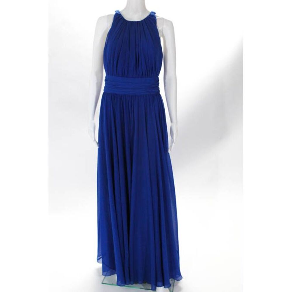 Badgley Mischka Collection Blue Corundum Sapphire Gown 790 Size 10 10438553